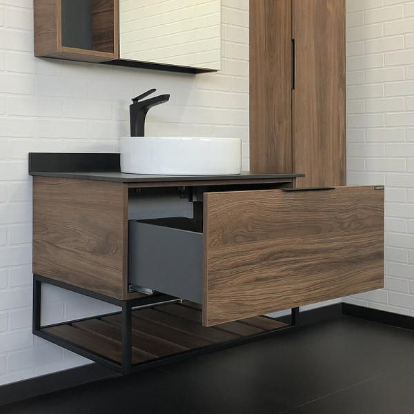 Тумба подвесная Comforty Порто 750x520x645 дуб темно-коричневый (00-00008926)