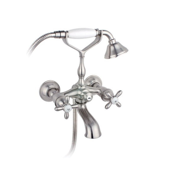 Смеситель для ванны и душа Timo Ritz 0144Y Silver (0144Y silver cross) Смеситель для ванны и душа Timo Ritz 0144Y Silver (0144Y silver cross)