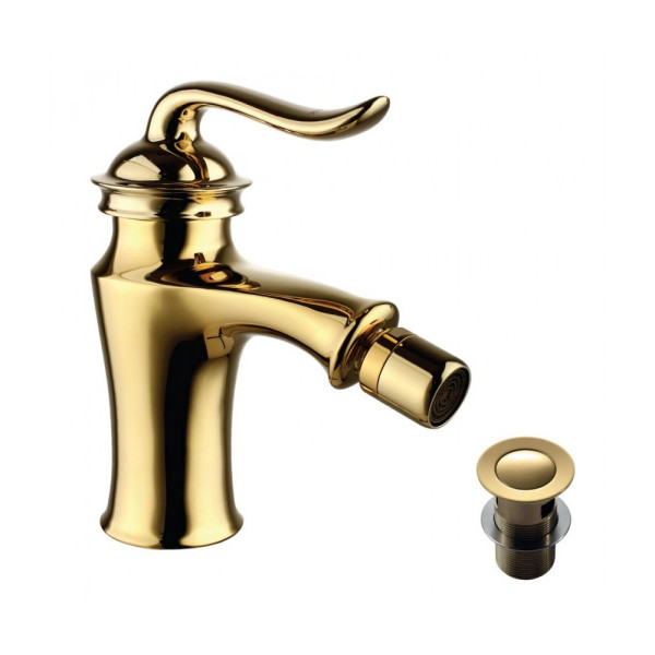 Смеситель для биде Lemark Brava с донным клапаном (LM4708G) Смеситель для биде Lemark Brava с донным клапаном (LM4708G)