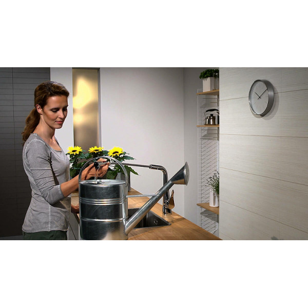 Смеситель для кухни Hansgrohe Metris с выдвижным изливом хром (14821800) Смеситель для кухни Hansgrohe Metris с выдвижным изливом хром (14821800)