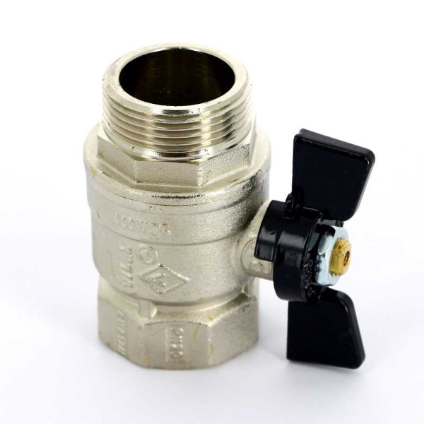 Кран Bugatti 1 1/4" ВН шаровый Arizona 607 (черная бабочка) (06070059)