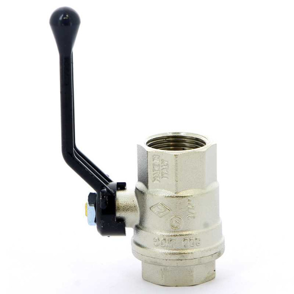 Кран Bugatti 3/4" ВВ шаровый Oregon 300 (черная ручка) (03000169)
