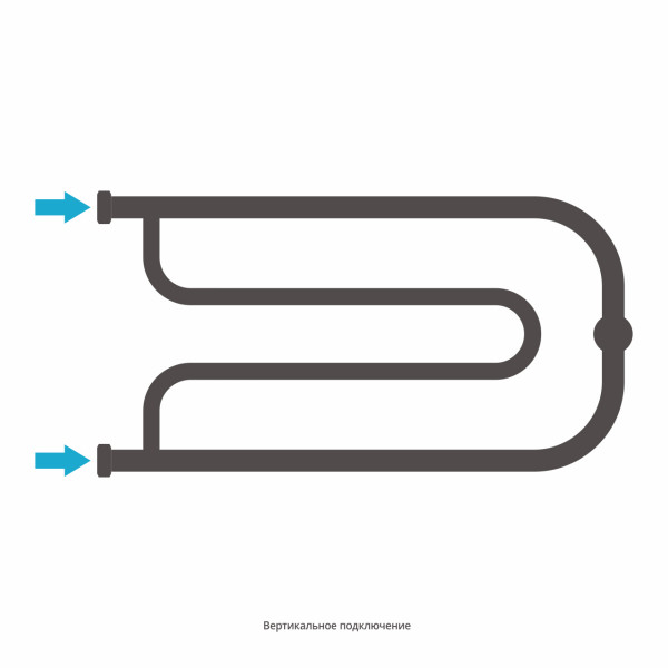 Полотенцесушитель водяной Сунержа Гусли 320х650 хром (00-0009-3265)