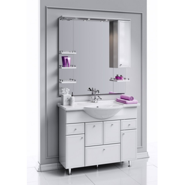 Тумба напольная Aqwella Barcelona 1050x510x880 белый (BA0110K)