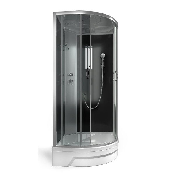 Душевая кабина Erlit 90х90 стекло тонированное, профиль хром (ER 350926-С4-RUS)