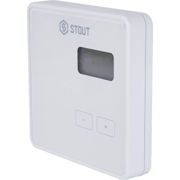Терморегулятор Stout проводной комнатный R-9b, белый (STE-0101-009001) Терморегулятор Stout проводной комнатный R-9b, белый (STE-0101-009001)