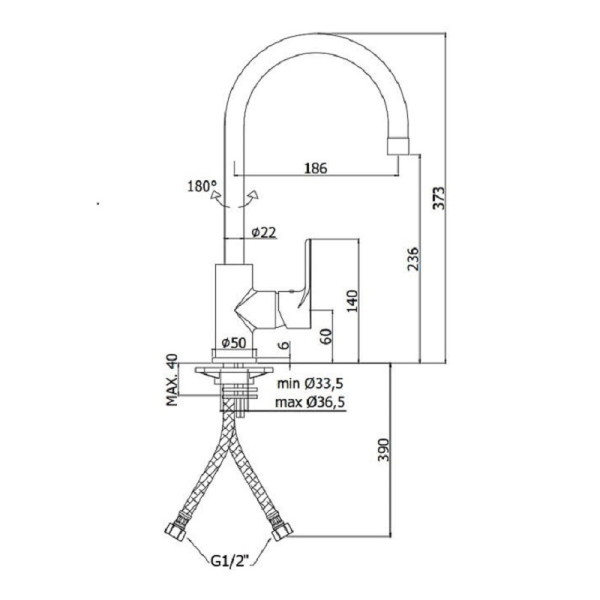 Смеситель для кухни Paffoni Green хром (GR180CR) Смеситель для кухни Paffoni Green хром (GR180CR)