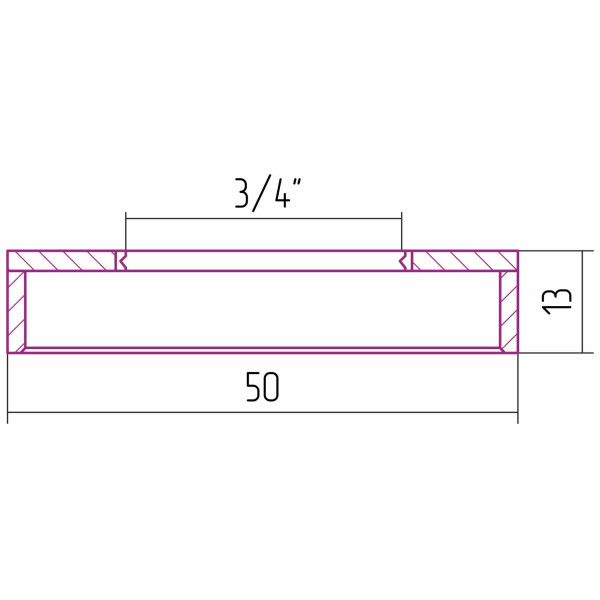 Отражатель Сунержа TUBE 3/4" d 50 мм (00-1507-0001)