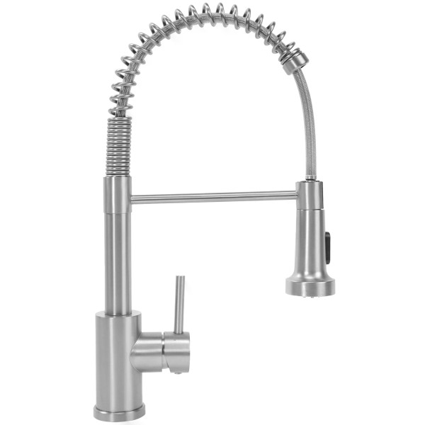 Смеситель для кухни Rea Colin с выдвижным изливом никель (REA-B0417)