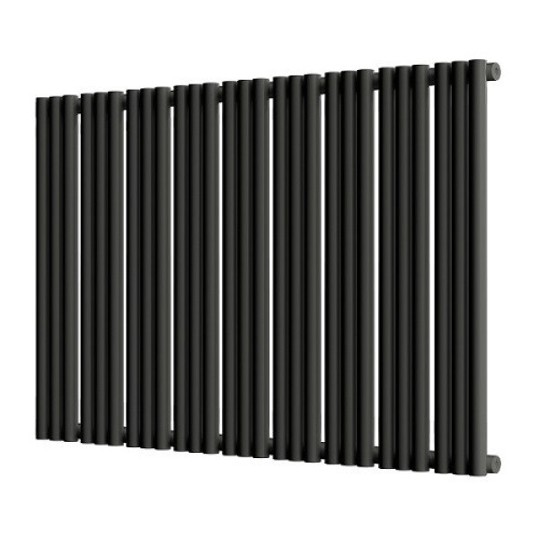 Радиатор стальной Empatiko боковое подключение, угольный черный (Takt S1-1072-500 Coal Black)