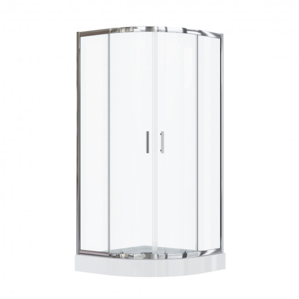 Душевой уголок Santek Вэлия 80x80x195 стекло (прозрачное, профиль хром (1WH501794)
