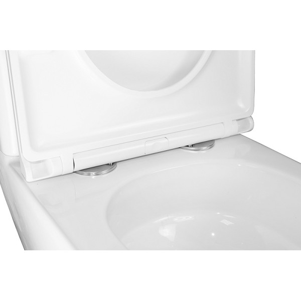 Унитаз напольный Azario Joy с сиденьем с микролифтом белый (AZ-2168-UQ3)