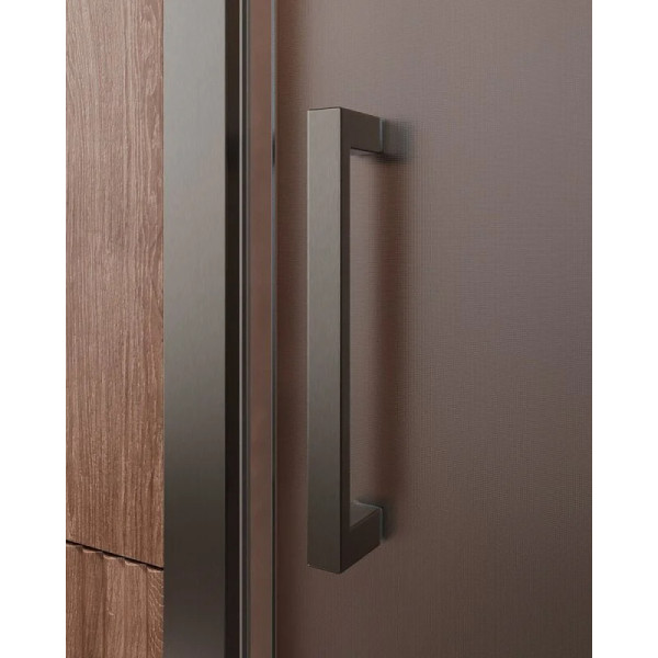 Душевая дверь Cezares Molveno 120x195 стекло матовое, профиль оружейная сталь (MOLVENO-BF-1-120-P-GM)