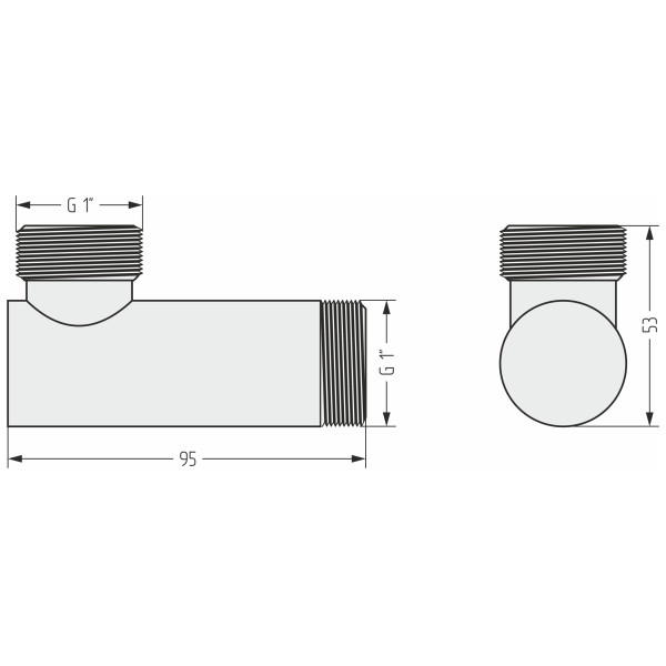 Уголок Сунержа 1"x1" Н L-93 мм/L-30.5 мм матовый белый (30-1506-1010)