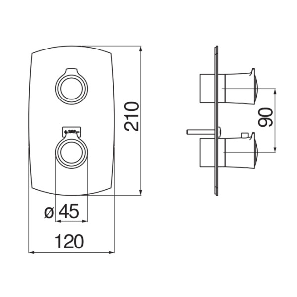 Смеситель для душа Nobili Sofi хром (SI98102CR)