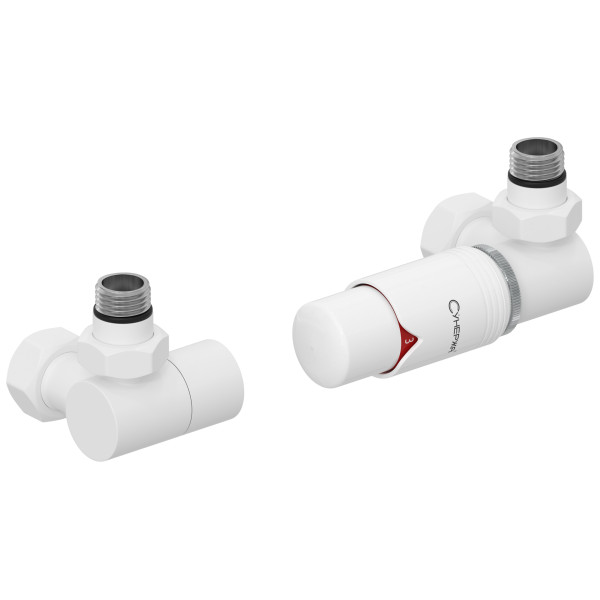 Терморегулятор автоматический Сунержа 1/2"х3/4" НР/НГ 3D правый, набор, матовый белый - белый (30-1422-6202) Терморегулятор автоматический Сунержа 1/2"х3/4" НР/НГ 3D правый, набор, матовый белый - белый (30-1422-6202)