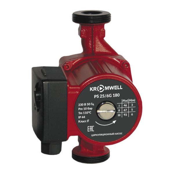 Насос циркуляционный Kromwell PS 25/6G 180 (в комплекте с гайками) (PS 25/6G 180) Насос циркуляционный Kromwell PS 25/6G 180 (в комплекте с гайками) (PS 25/6G 180)
