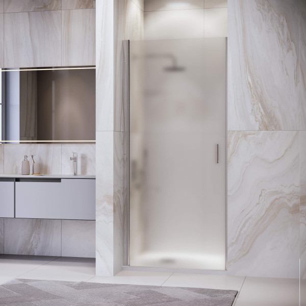 Душевая дверь RGW Leipzig LE-003 80x195 стекло матовое, профиль хром (351200308-21)