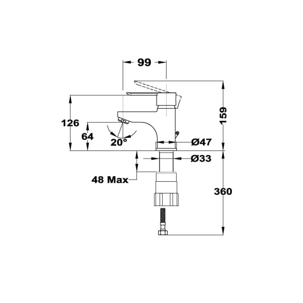 Смеситель для раковины Teka Petra 813866210