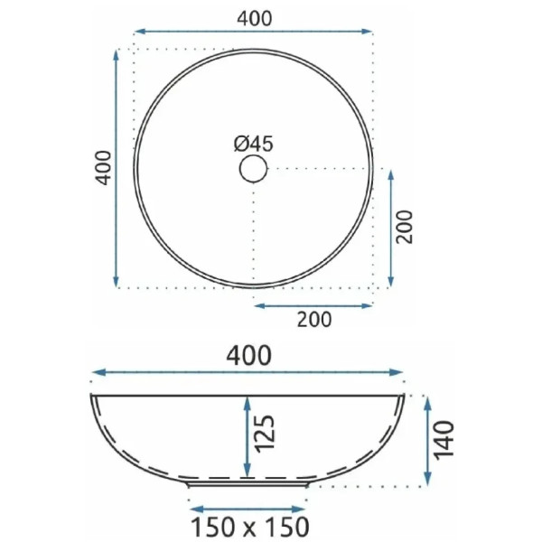 Раковина накладная REA Mandala 40x40x14 (REA-U7502) Раковина накладная REA Mandala 40x40x14 (REA-U7502)