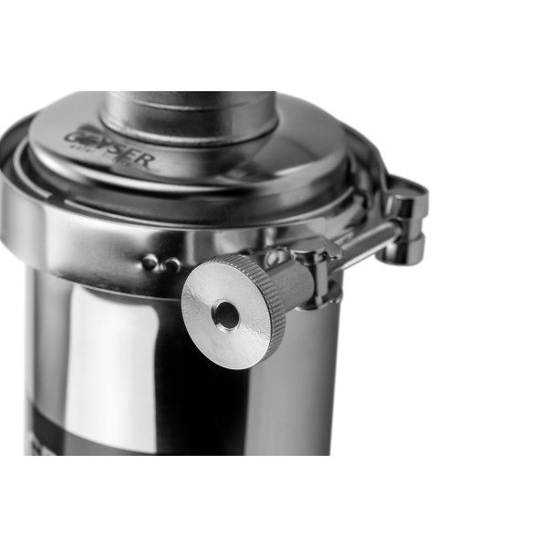 Фильтр колбовый Гейзер Премьер 1/2" 10SL со сливом (нержавеющая сталь, для холодной и горячей воды) (50752)