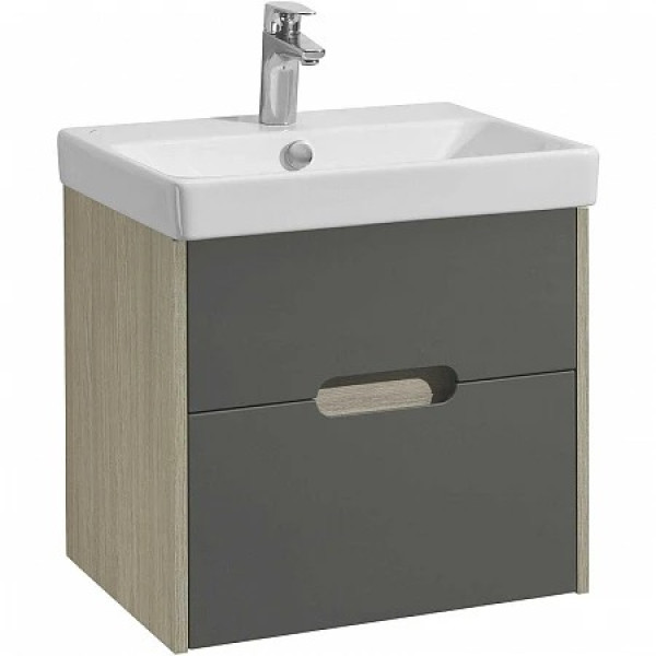 Тумба-умывальник Aquaton Оливия 55 Дуб Ойстер/1WH501620 Раковина Адриана 55 (1A2542K0OLUG0)