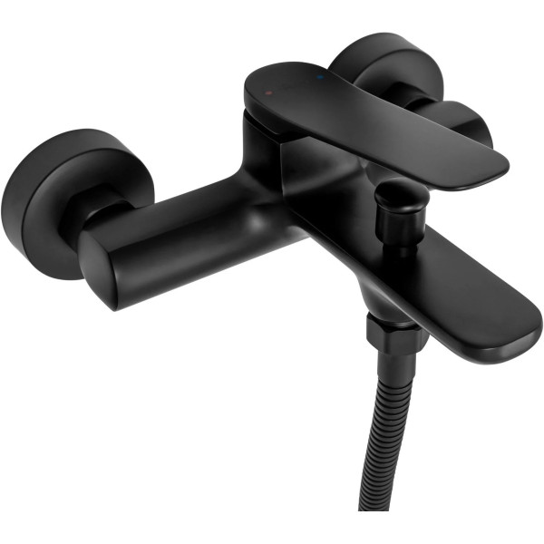 Смеситель для ванны и душа REA Creek Black mat (REA-B9667) Смеситель для ванны и душа REA Creek Black mat (REA-B9667)