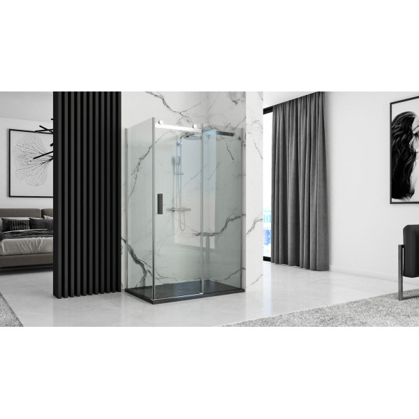 Душевой поддон REA Rock black 100x80 (REA-K4578)