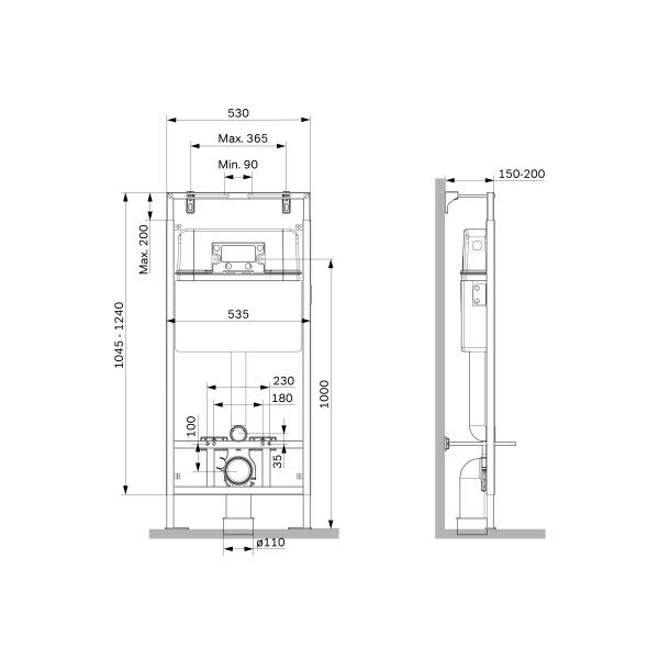 Инсталляция для подвесного унитаза AM.PM MasterFit (I012710)