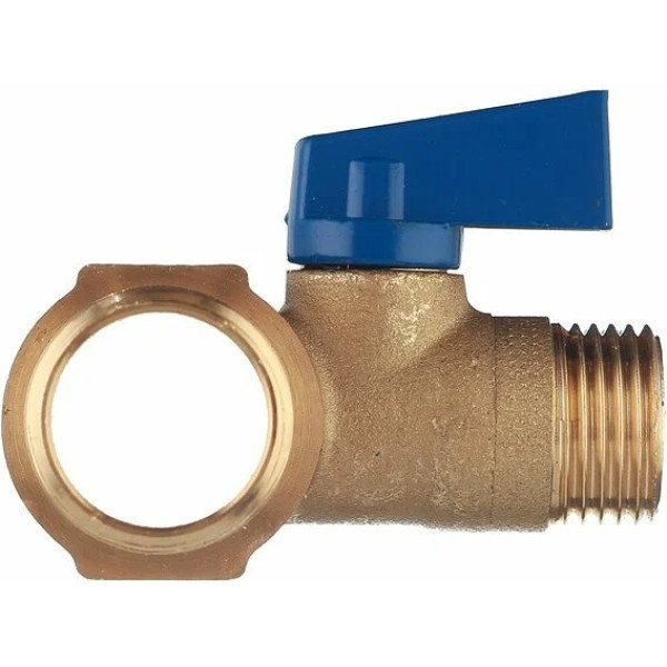 Коллектор с шаровыми кранами Tiemme 4 отвода 3/4x1/2"(16) (латунь) синие ручки (1820039)