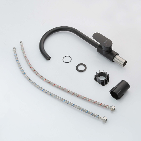 Смеситель для кухни Aquatek Ника черный матовый (AQ1882MB) Смеситель для кухни Aquatek Ника черный матовый (AQ1882MB)