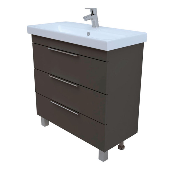 Тумба напольная 1Marka Gaula 600*380*850 черный (У92545)