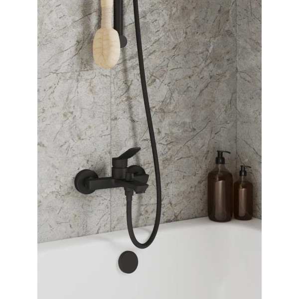 Шланг для душа Milardo Essential 160 см черный (180P16BM19) Шланг для душа Milardo Essential 160 см черный (180P16BM19)