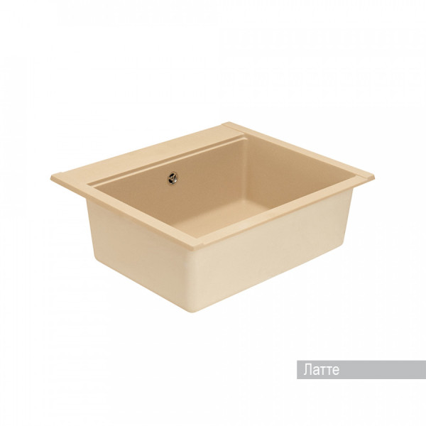 Мойка для кухни врезная Aquaton Делия 60 517x602x218 латте (1.A715.2.32L.D26.0)