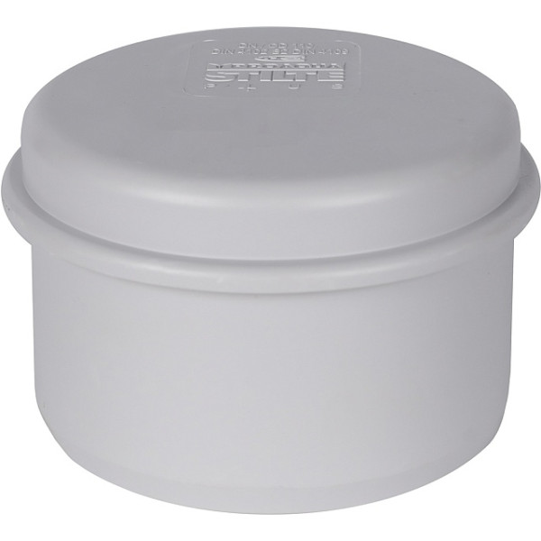 Заглушка 110 Stout (PP, серый) (SKB-0005-000110)
