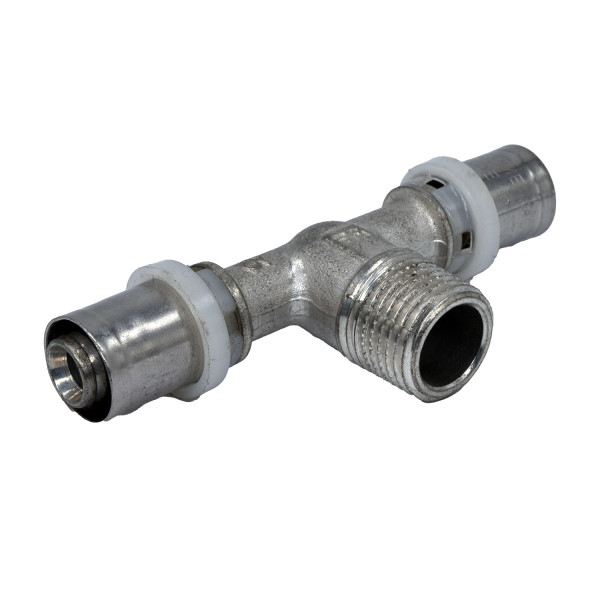 Тройник Tiemme 16х1/2"Нх16 SN (пресс) (1650669 / 1658SN) Тройник Tiemme 16х1/2"Нх16 SN (пресс) (1650669 / 1658SN)