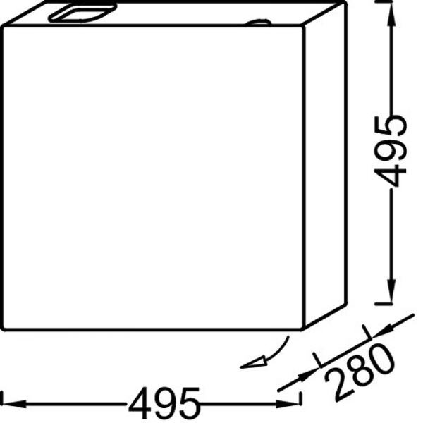 Тумба подвесная Jacob Delafon Terrace 49,5 черный матовый (EB1178-M61)