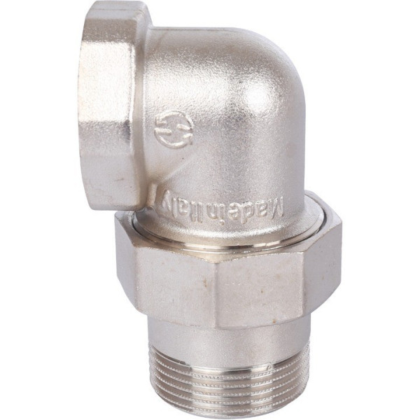 Сгон угловой (американка) 3/4" ВН Stout (никель, уплотнение o-ring кольцо) SFT-0057-000034