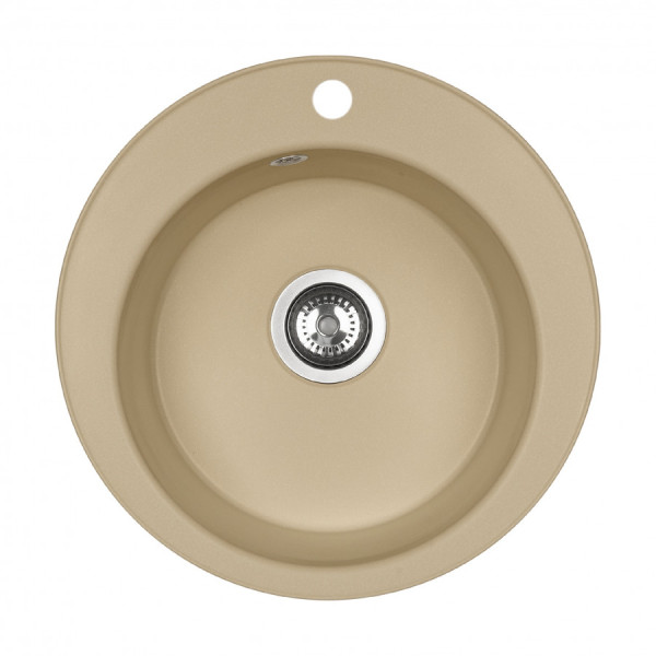 Мойка для кухни врезная Aquaton Шелли 500x500x213 латте (1.A734.7.32S.S26.0)