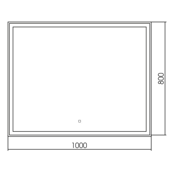 Зеркало Azario Ливия 1000х800 LED-подсветка с диммером, сенсорный выключатель (ФР-1526) Зеркало Azario Ливия 1000х800 LED-подсветка с диммером, сенсорный выключатель (ФР-1526)