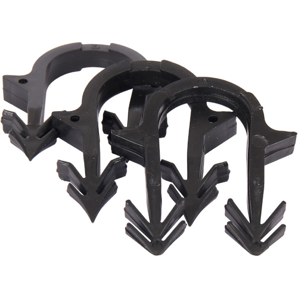 Скоба якорная с двойным креплением для труб 16-20 мм (черная) Stout (SMF-0004-001620)