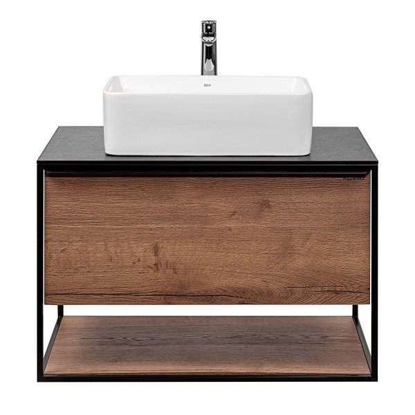 Тумба подвесная Aquanika Loft 800x540x540 древесный аттик (AQLO805550BRU104)