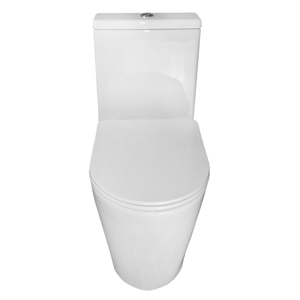 Унитаз напольный Azario Flin с сиденьем с микролифтом белый (AZ-1363C)