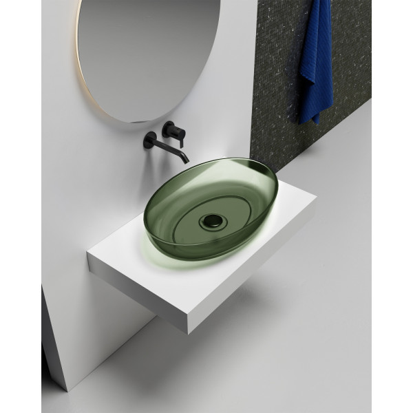 Раковина накладная Abber Kristall 600x400 оливковый (AT2801Vesuvian) Раковина накладная Abber Kristall 600x400 оливковый (AT2801Vesuvian)