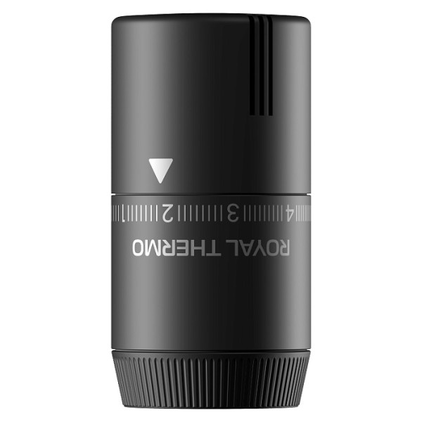 Головка термостатическая М30х1,5 Royal Thermo Design жидкостная (черная) (RATHDN13015BL)