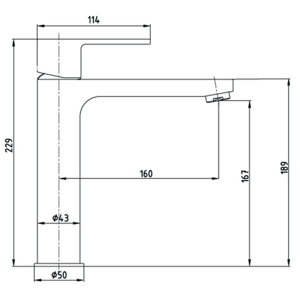 Смеситель для раковины E.C.A Nita (102188041EX) Смеситель для раковины E.C.A Nita (102188041EX)