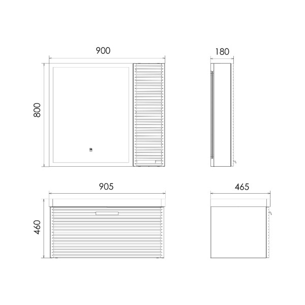 Шкаф подвесной Comforty Танжер 250x180x800 белый матовый (00-00017882) Шкаф подвесной Comforty Танжер 250x180x800 белый матовый (00-00017882)