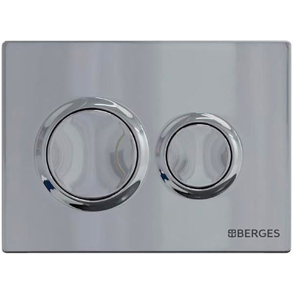 Инсталляция для подвесного унитаза Berges NOVUM O3 с клавишей (040263) хром глянец