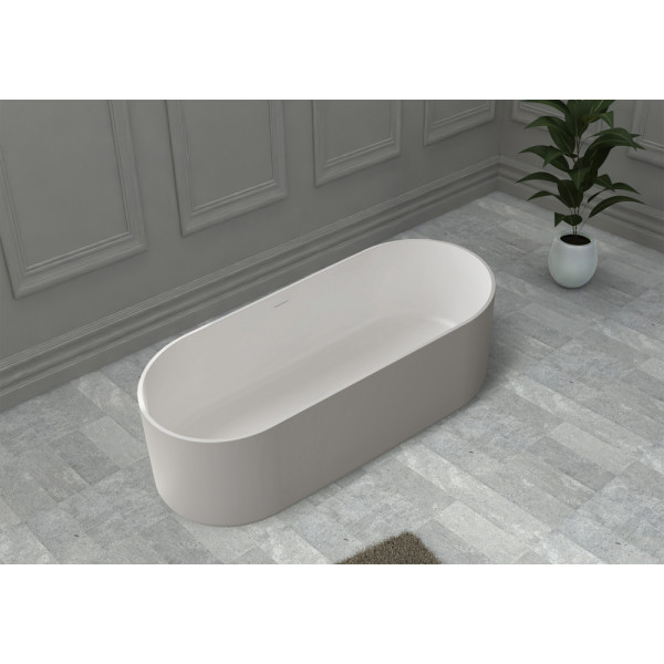 Ванна из искусственного камня Abber Stein 170x75 белая матовая (AS9607)