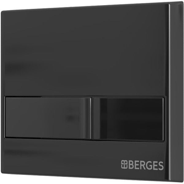 Клавиша смыва Berges Novum L6 черный глянец (040016)